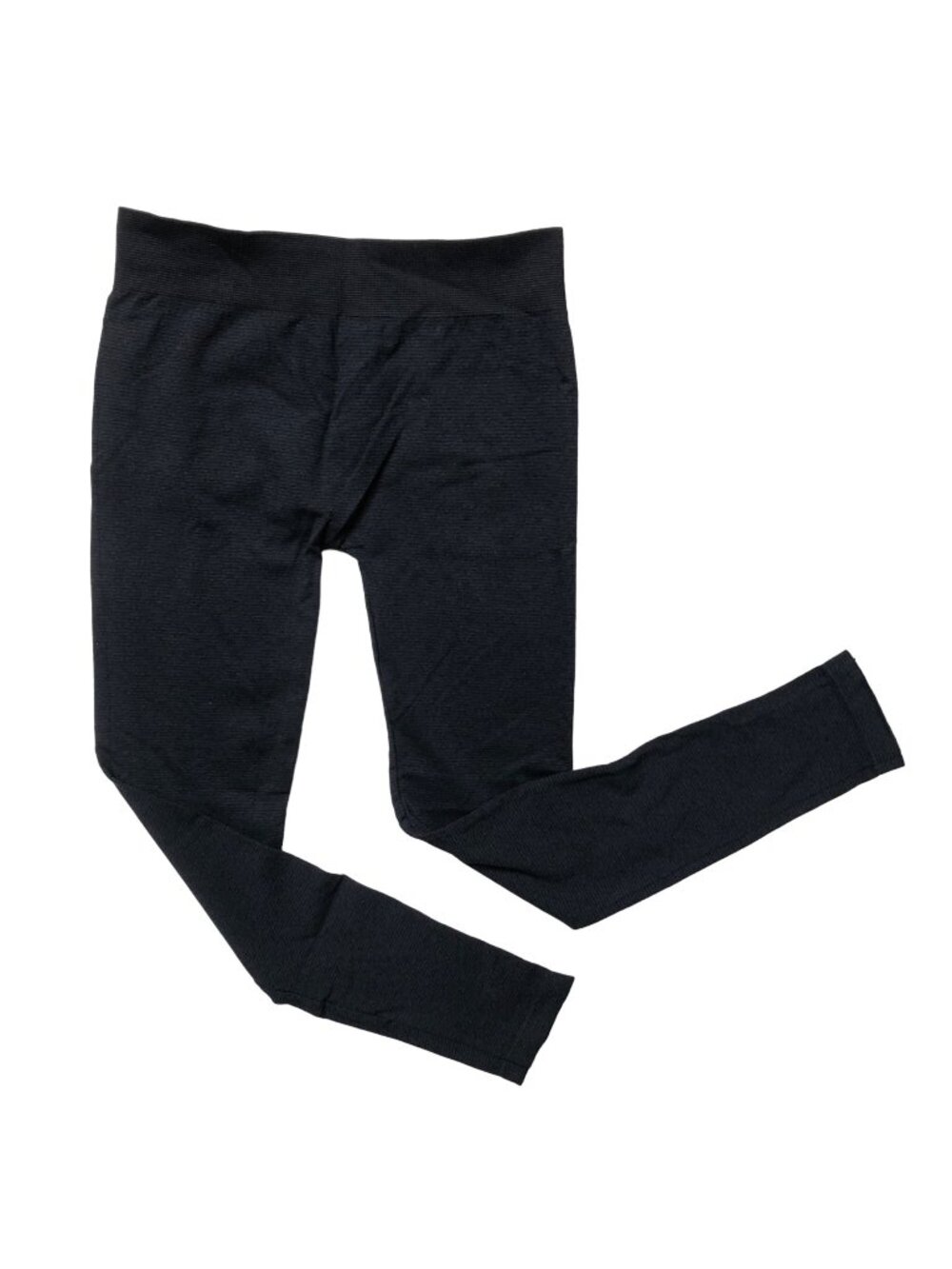 M Rena Leggings Womens One Size Navy Blue Striped Stretchy Yoga Exercise NEW